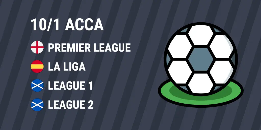 Saturday's 10/1 Acca 1